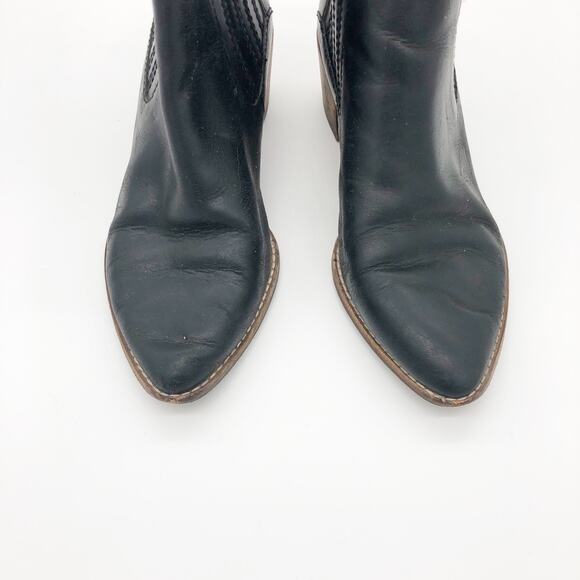Madewell The Bonham Boot Size 7.5 Black Ankle Leather Comfort Chelsea Western - Picture 5 of 11